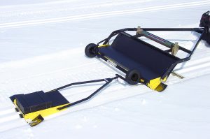 snow groomer and tracksetter
