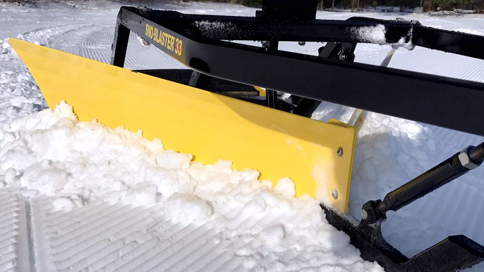 snow groomer side view