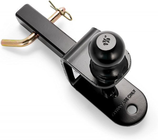 Black Boar ATV/UTV Mount with Hitch Winch Strap Loop (1 7/8" Ball, 1 1/4" Shank) (66026)