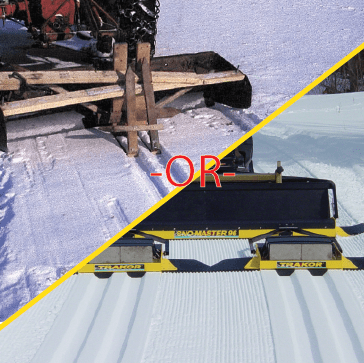 Compare home made snow groomer