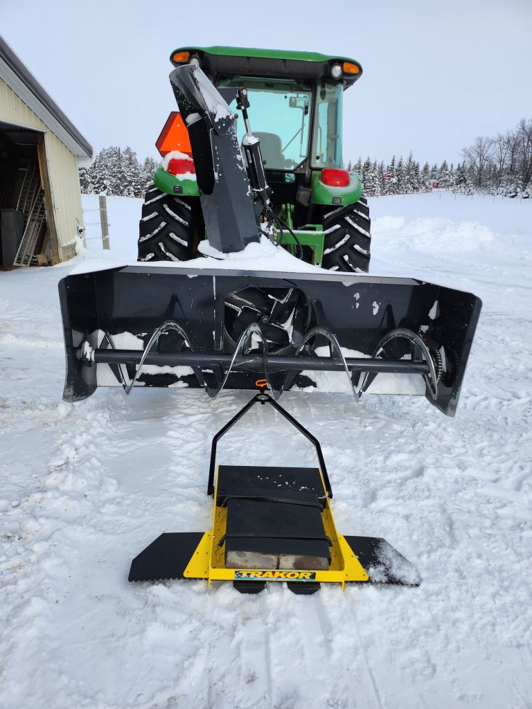 Might need a bigger Tractor to lay classic and skate ski path. ha ha. Use what you got.