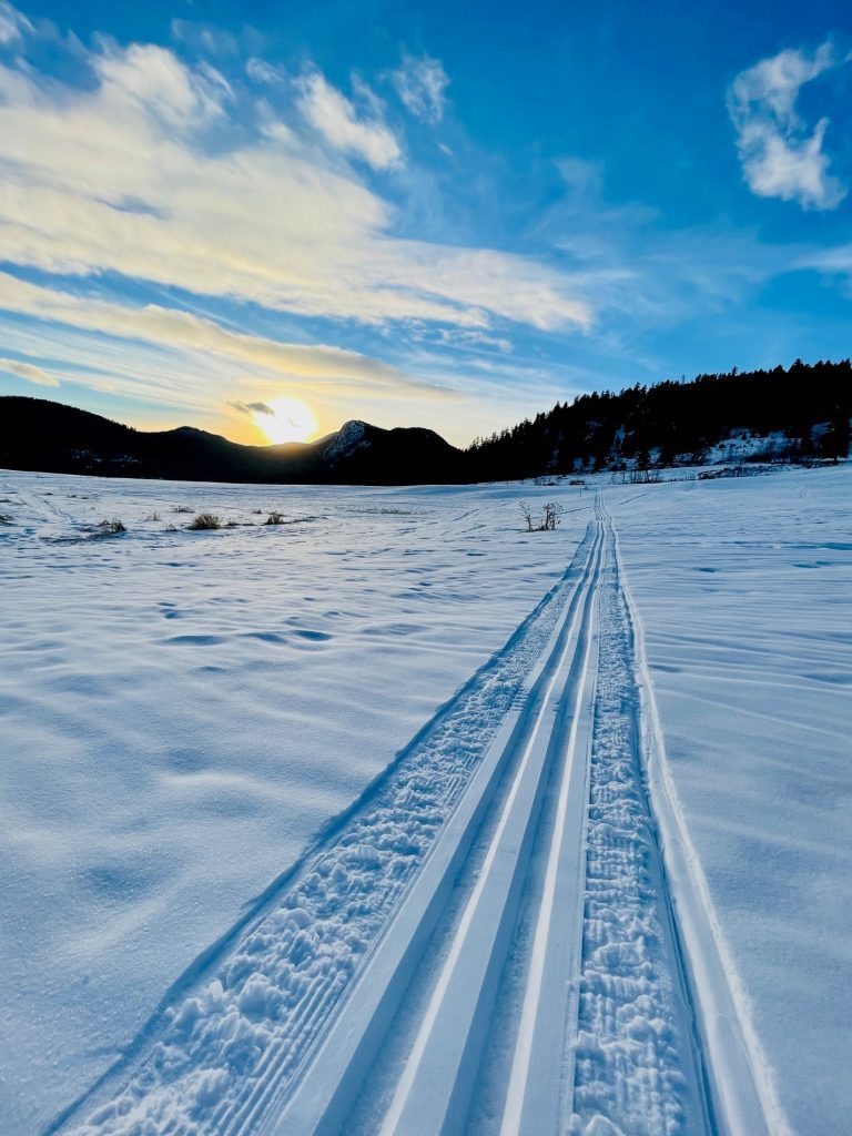 Where is the cross country skier?